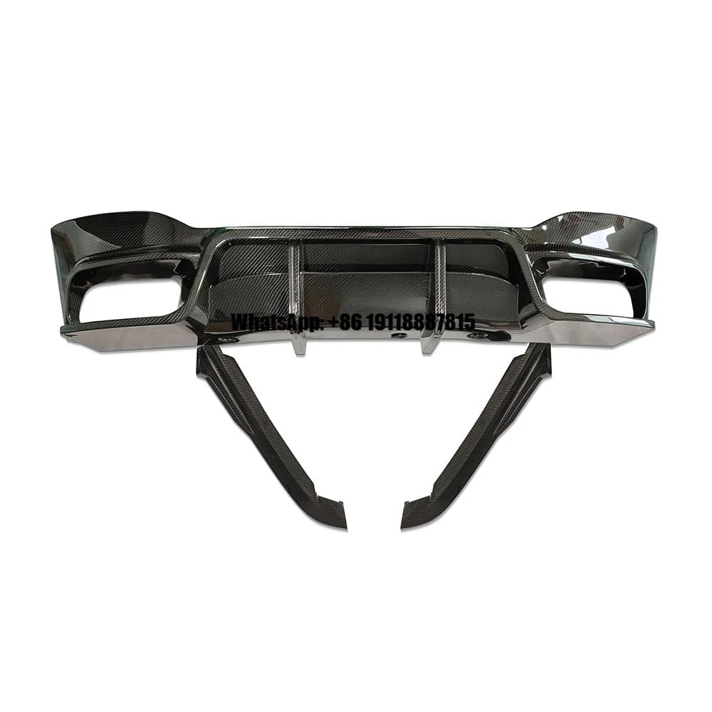 High Quality Dry Carbon Fiber Universal  Rear Bumper Lip Diffuser for for BMW M5 F90 2018-2019  Car Spoiler