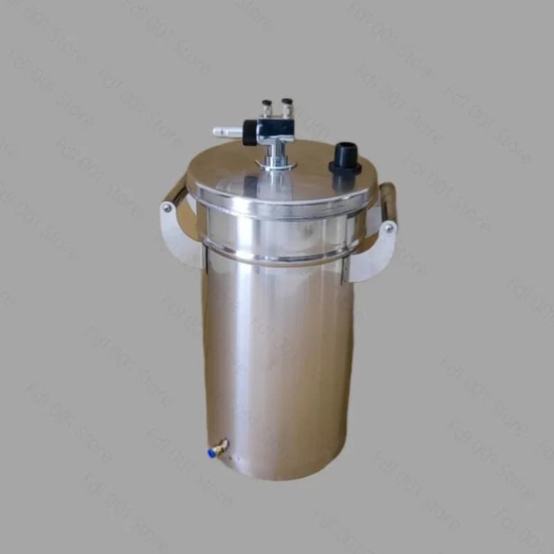 8L/10L/13L Fluidized Powder Hopper For Coating Machine Spraying Machine Stainless Steel Fluidized Powder Hopper Sprayer Bucket