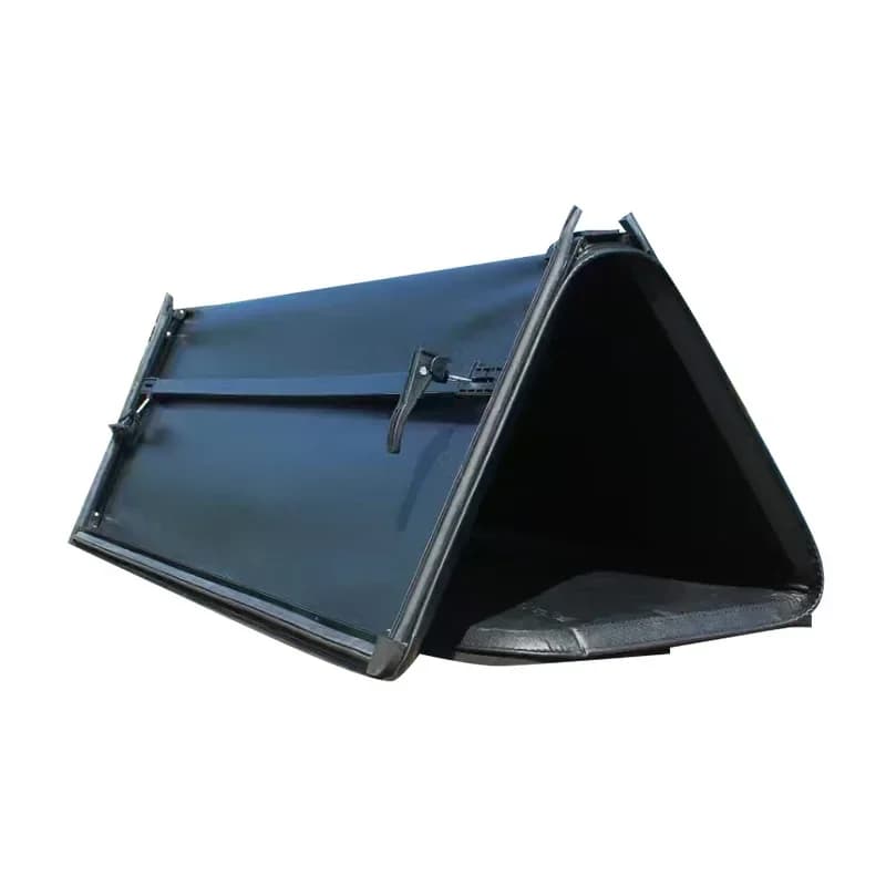 Pickup tri-fold suitcase cover manually operated rainproof rear cargo cover