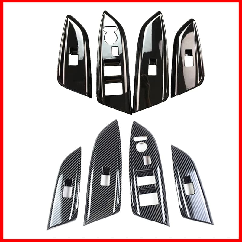 Car Styling For Honda Fit 2015-2017 Door Window Lift Control Button Switch Panel Cover Trim Decoration Auto Parts Accessories
