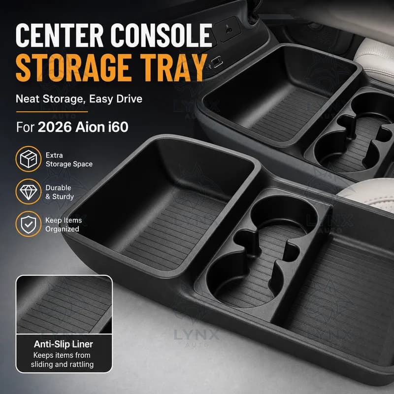 For 2026 Aion i60 Center Console Lower Storage Box Organizer Tray Car Interior Special Modification Accessories