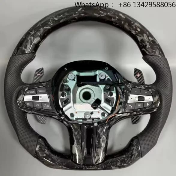 Custom Forged Carbon Shift Paddles Car Steering Wheel for BMW G30 G20 G01 G07 F90 G11 G12 G80 G06 G15 G05 G38 G37 Sport Edition