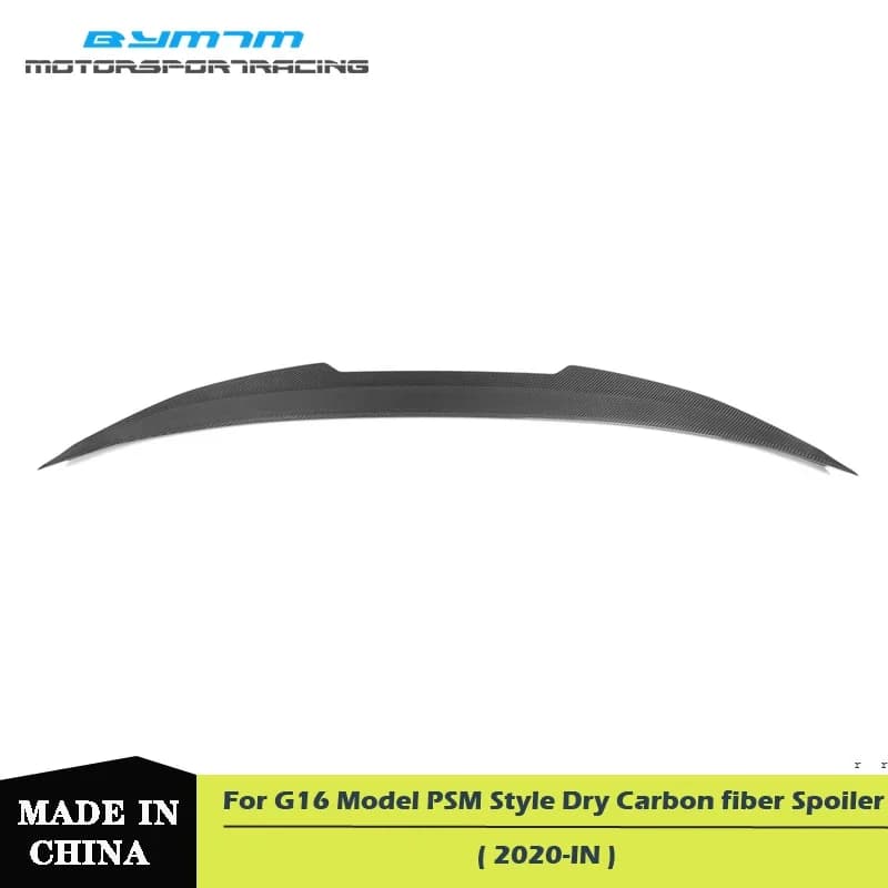 Car exterior decoration PSM Style Excellent Dry Carbon fiber Spoiler For BMW 8 Series G16 F93 M8
