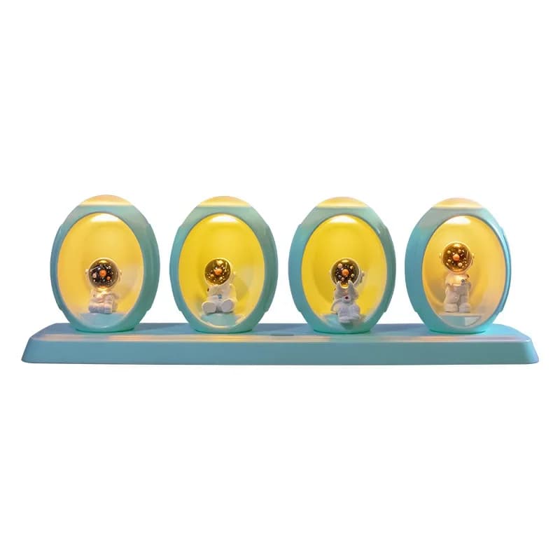 Space capsule voice-activated sensor light ambient light night light