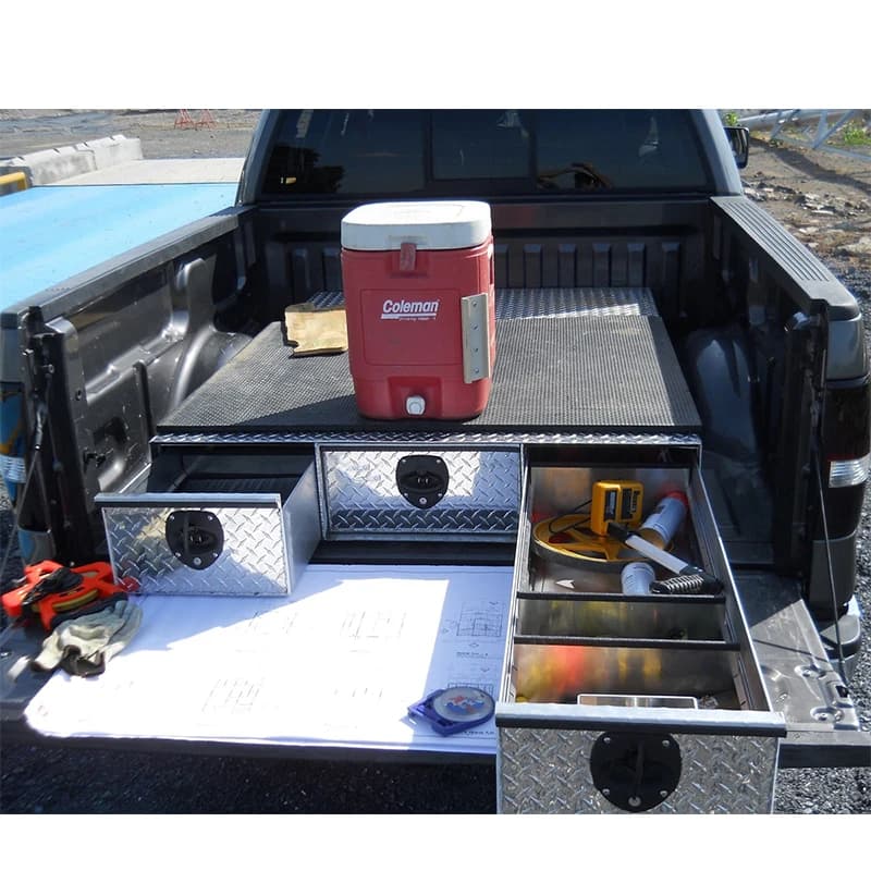 Pickup Truck Bed Drawer 4x4 Accessories Off Road Cargo Storage With 3 Drawer for Pickup Truck
