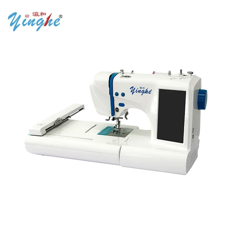 ES5 Yinghe Automatic Computerize Embroidery Machine High Speed Hat Tubular Garment Flat Embroidery Machine