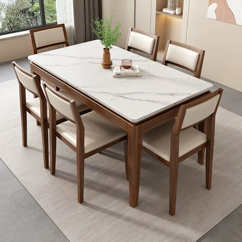 Coffee Interior Luxury Dining Tables Living Room Space Saving Kitchen Dining Tables Solid Wood Mesas De Jantar Home Furniture