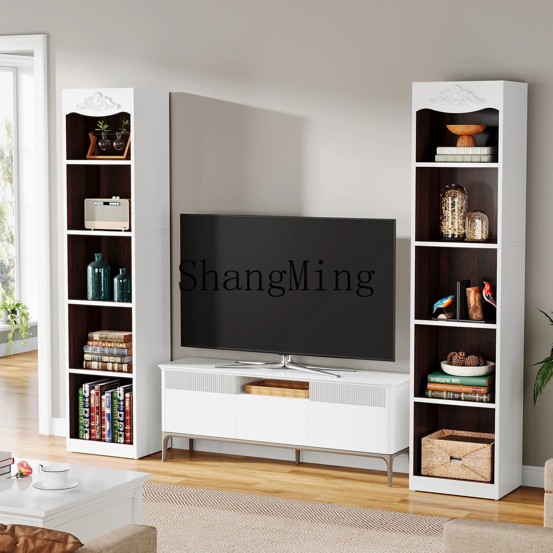 SM new home premium sensory storage locker simple storage cabinet next to TV