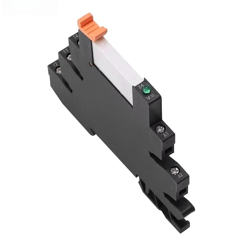 5PCS FY-41F-1 AC/DC12V Single Channel Relay Module 12V or 24V AC DC Relay Board Slim Dinrail Relay