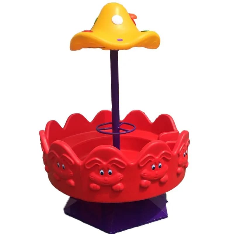 New carousel, kindergarten mushroom swivel chair, plastic outdoor large toy outdoor amusement boat