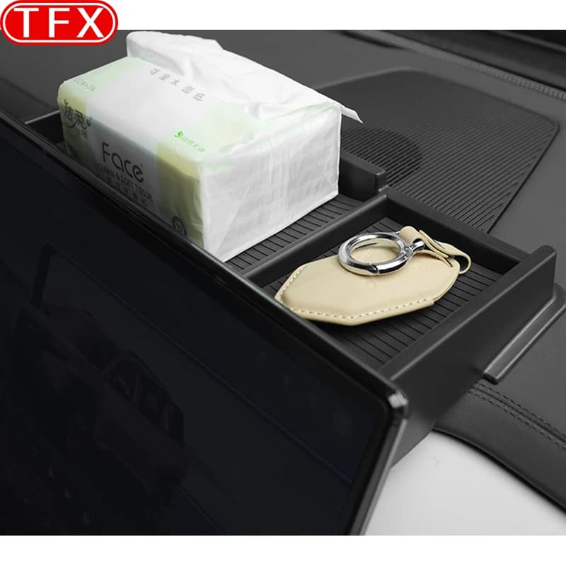 For BYD Leopard Titanium 3 2025 Car Central Control Screen Rear Storage Box Dedicated Storage Bag Storage Tissue Box Accessories