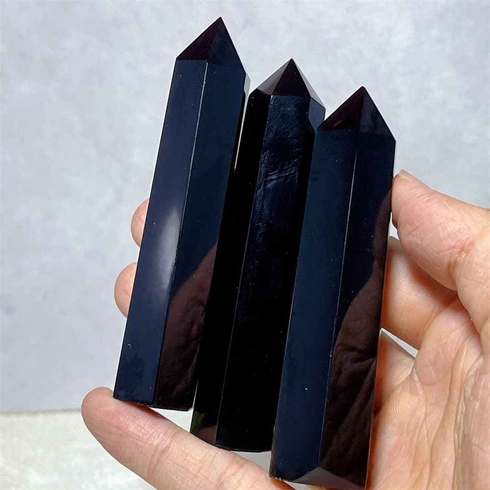Black Obsidian Stone Quartz Crystal Natural Gifts Mineral Home Decoration Feng Shui Specimen Energy Gemstones Reiki