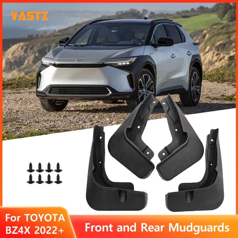 4pcs For TOYOTA BZ4X 2022-2026 Mudguard Fender Mud Flaps Guard Splash Mudflaps Car Accessories Front Rear Wheel Mudguards
