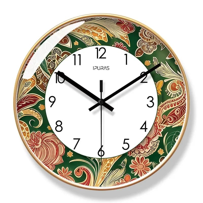2025 New 10/12/14-inch Bohemian Minimalist Wall Clock Home Decor Living Room Nordic Mediterranean Silent Quartz Clocks