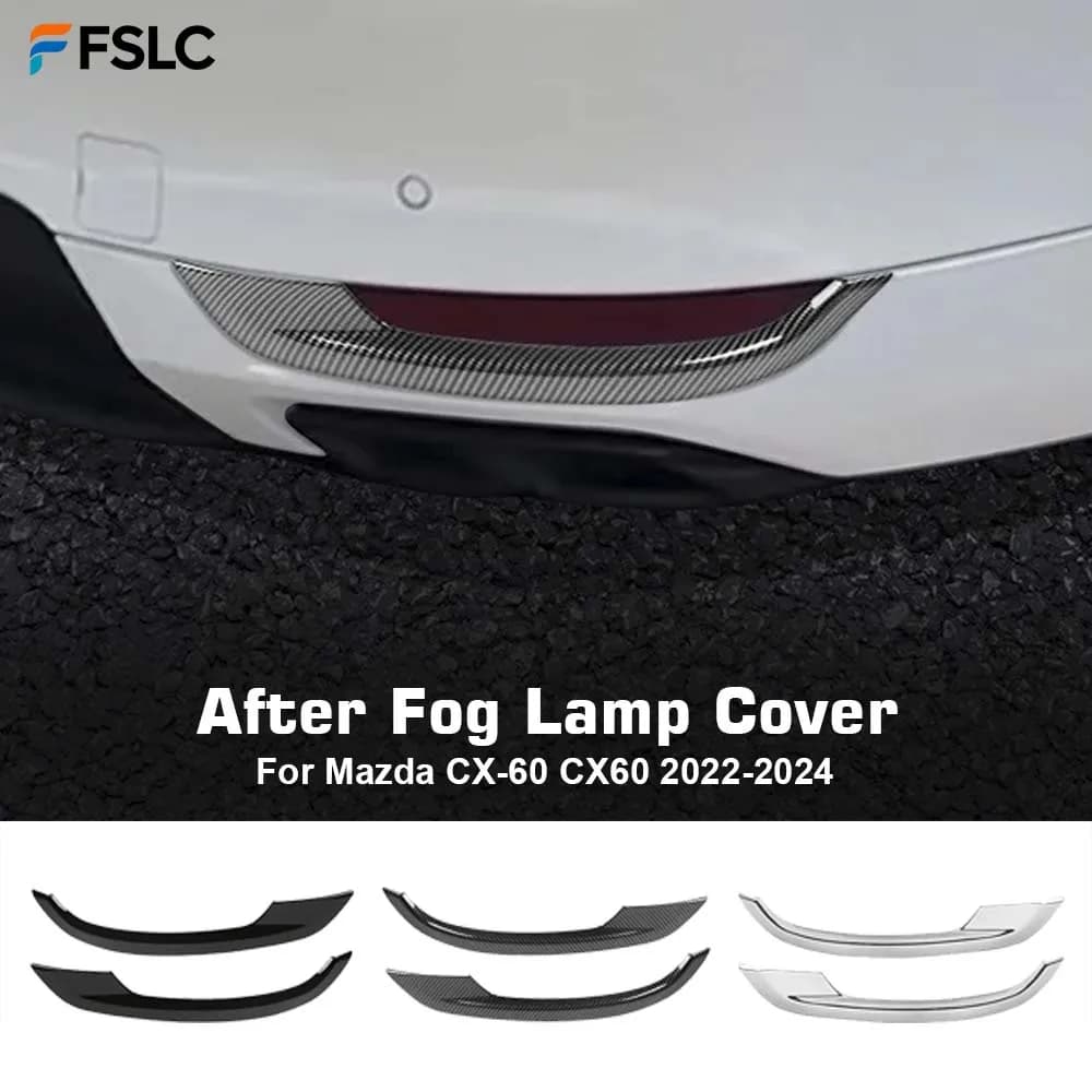⭐Genuine⭐ For Mazda CX-60 CX60 2022-2024 Exterior Decoration Rear Foglight Cover Trim Fog Light Decoration Strip Accessories