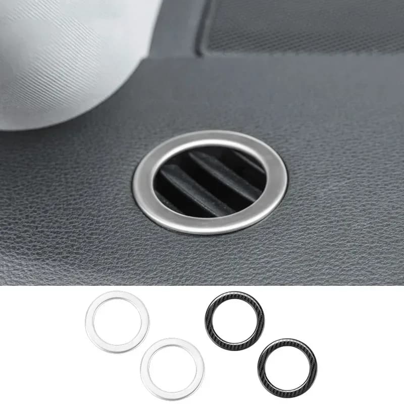 Car Dashboard Air Conditioning Outlet Circle Sticker Trim Decoration For Mercedes Benz E Class W212 2009-15 AC Vent Accessories