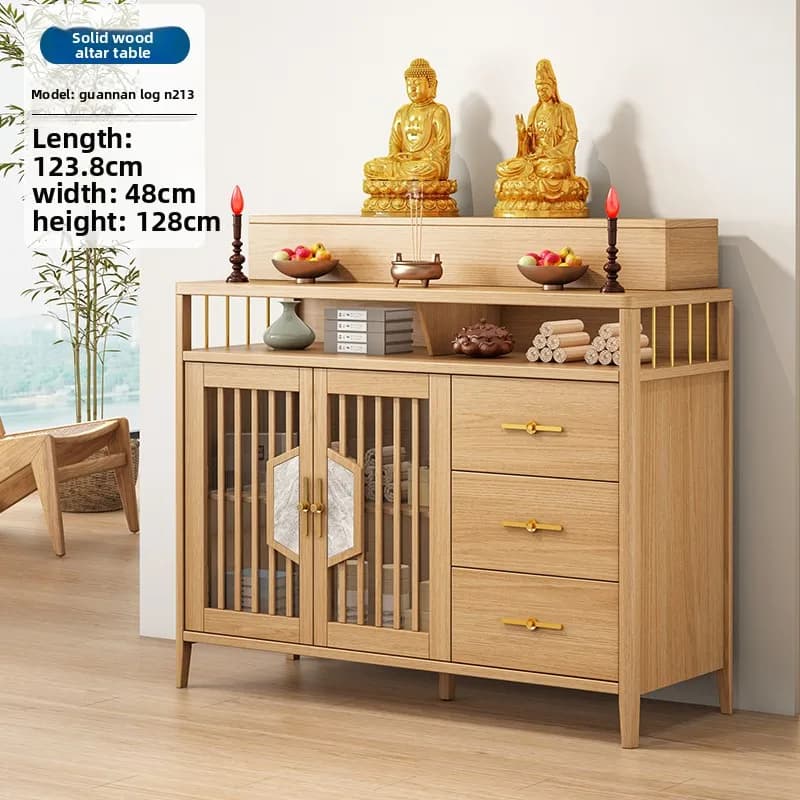 YFY solid wood table incense   household  Buddhist  incense table Buddha  rural living room middle hall