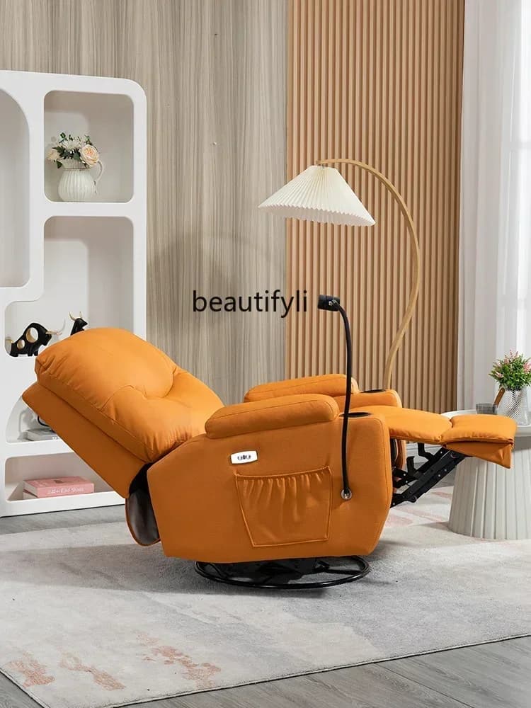 06.Sedia da massaggio a dondolo singola capsula spaiale di prima classe divano pigro multifunionale elettrico poltrona reclin