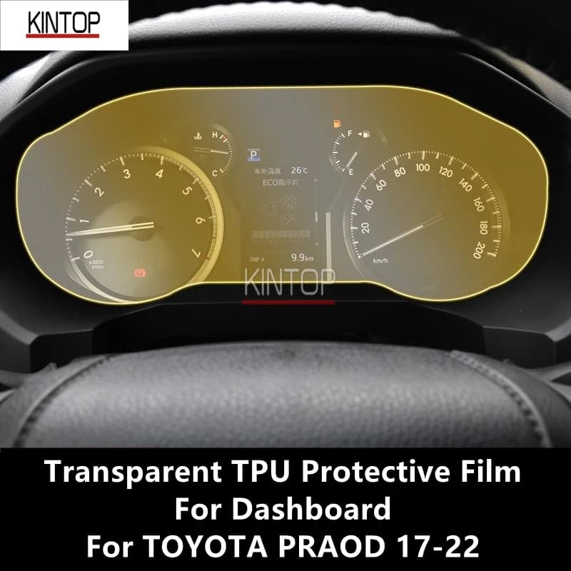 For TOYOTA PRADO 17-22 Dashboard Transparent TPU Protective Film Anti-scratch Repair Film Accessories Refit