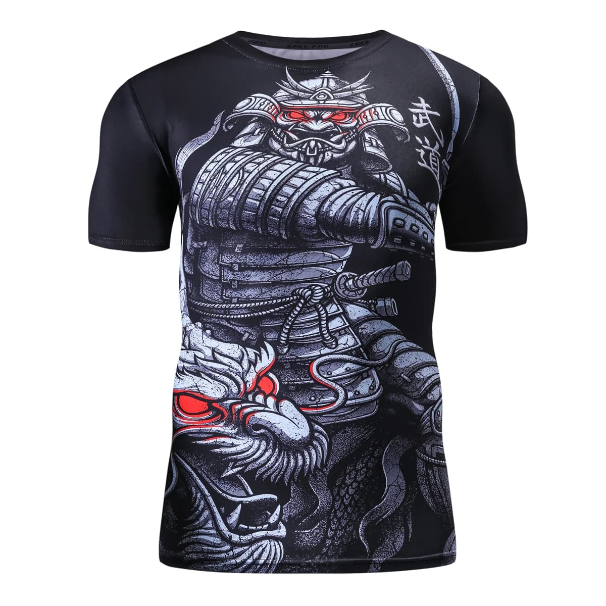 Men's Short Sleeve Sports T-shirt Cartoon Print Compression Shirt High-Quality Short Sleeve Suitable for Boxing  Fitness Sports