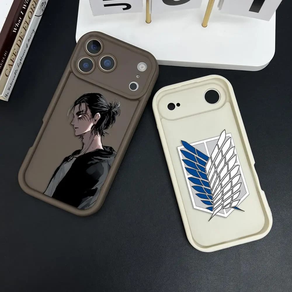 Phone Case For iphone Apple 18 17 17E 16 16E 11 12 13 14 15 XR Plus Pro Max Bumper Shockproof Cover A-Attack On T-Titan Eren