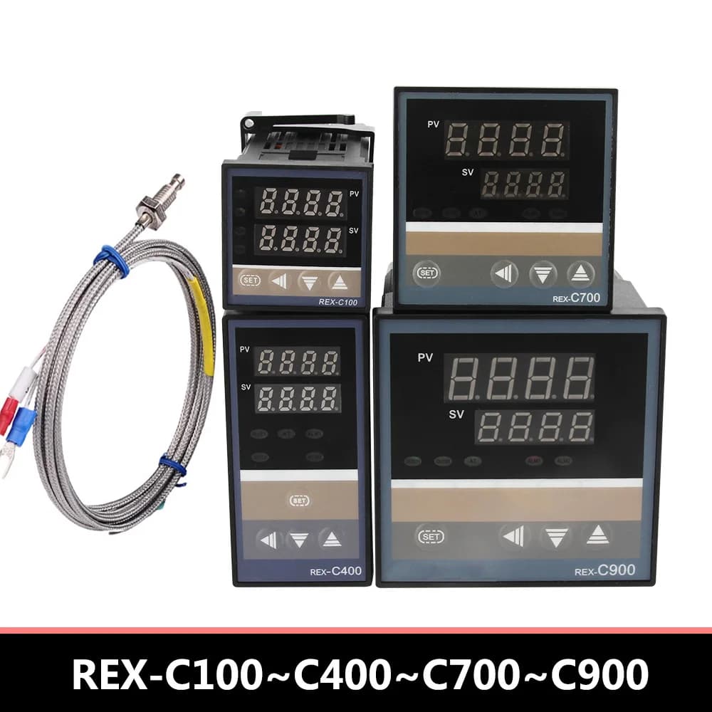 PID RKC Digital Intelligent Industrial Temperature Controller 220V RELAY REX-C100-C400-C700-C900 Thermostat SSR Relay Output