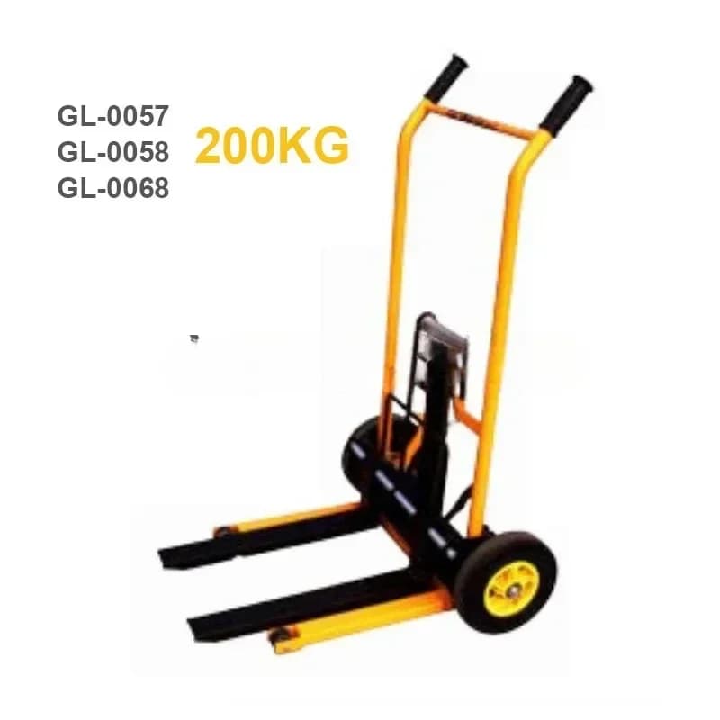 Manual lift forklift, folding handle, universal wheel, small handling, portable, truck, hand cranked stacker, 57, 58, 69 Hot sal