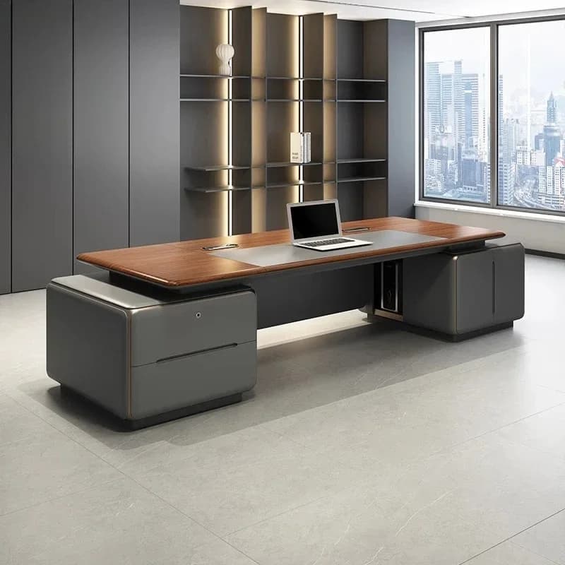 High-end short side cabinet boss table