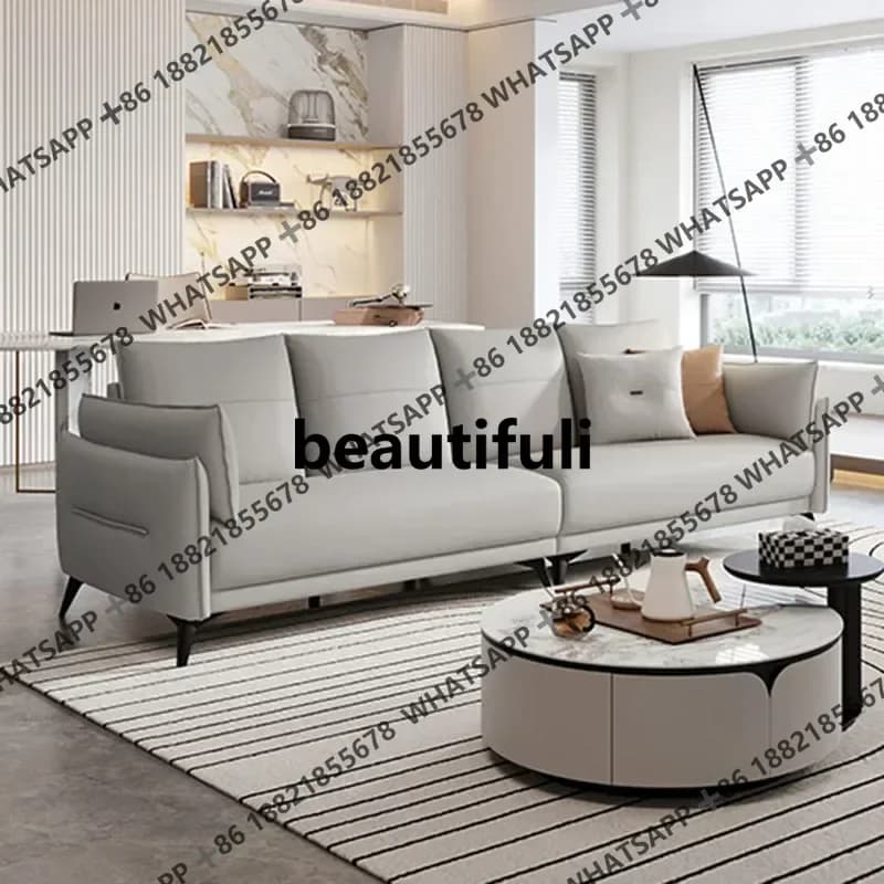 E182 White 3 Seater Sofa Modern Nordic Design European Puffs Sofa Sectional L Shape Bedroom Muebles Hogar Living Room Furnitures