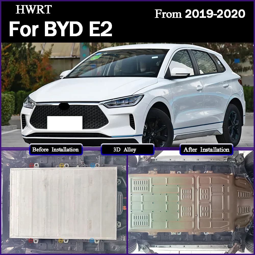 Under Engine Guard Splash Shield Mud Fender Cover Plate Fender Mudguard Protector For BYD E2 2019-2020 battery protection board