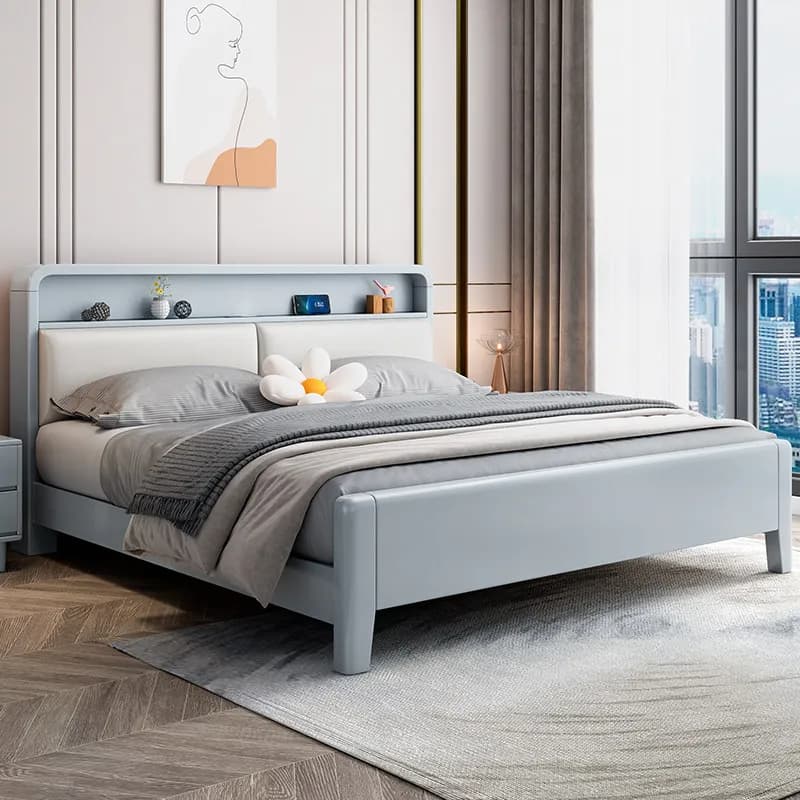 Children Luxury Bed Bedroom Modern Double Baby Floor Design Sleeping Mobile Bed Princess Letto Matrimoniale Trendy Furniture