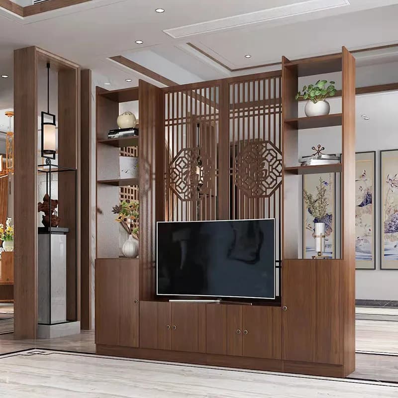 CX Chinese-style living room partition cabinet, entrance cabinet, simple modern home integration light luxury screen