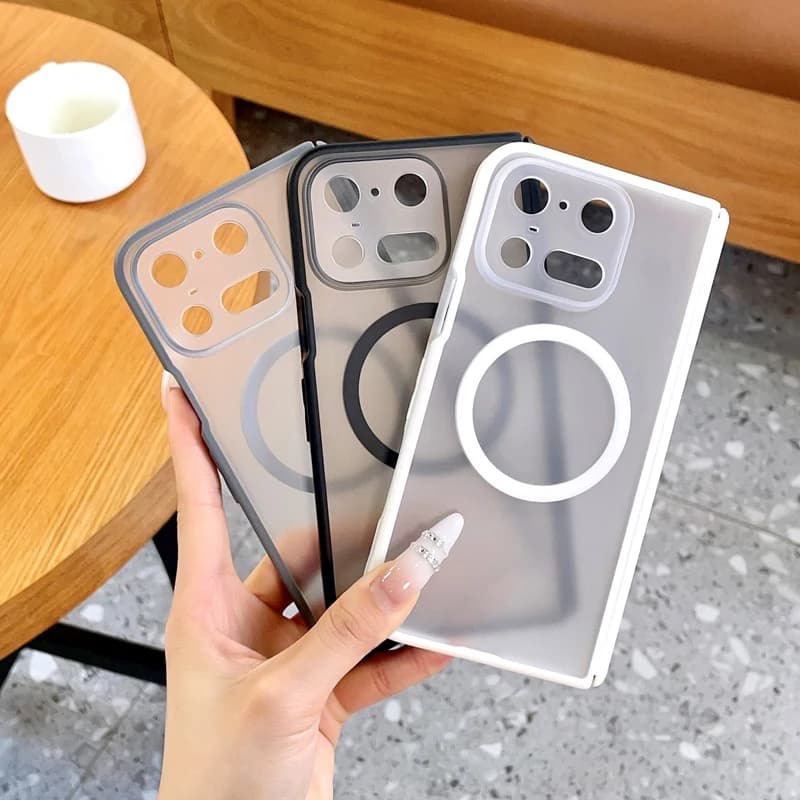 For Google Pixel 11 Pro Fold Phone Case Matte Texture Magsafe Magnetic Foldable Shockproof PC Shell Protective Back Cover