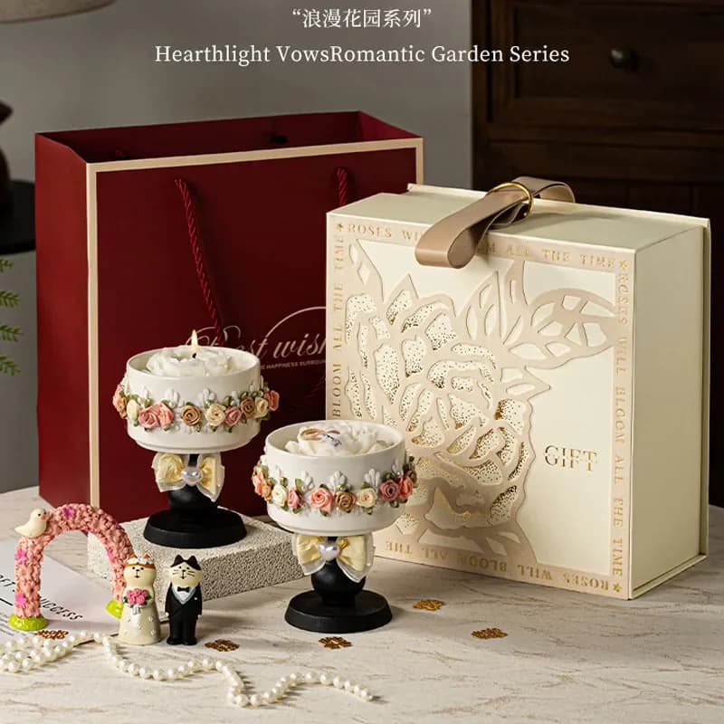 for Scented Candle Cover Decorative Ornament Cross Border Fragrance Hotel Bedroom Household Loose Fragrance Souvenir Gift Box