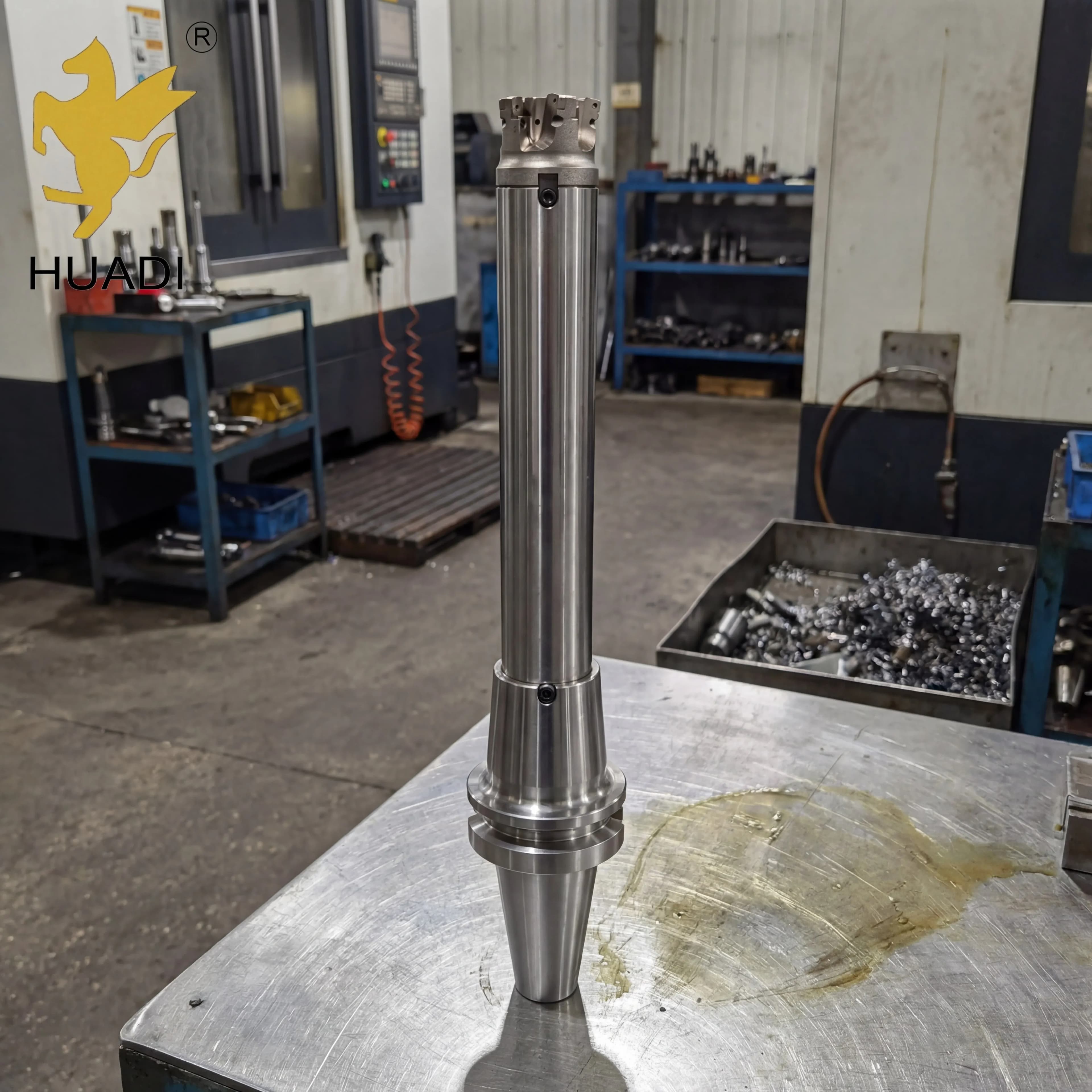 Damping Anti-Vibration Nickel Plated High-Carbon Steel Face Mill Cutter Tool Holder for CNC Machining Heavy Roughing