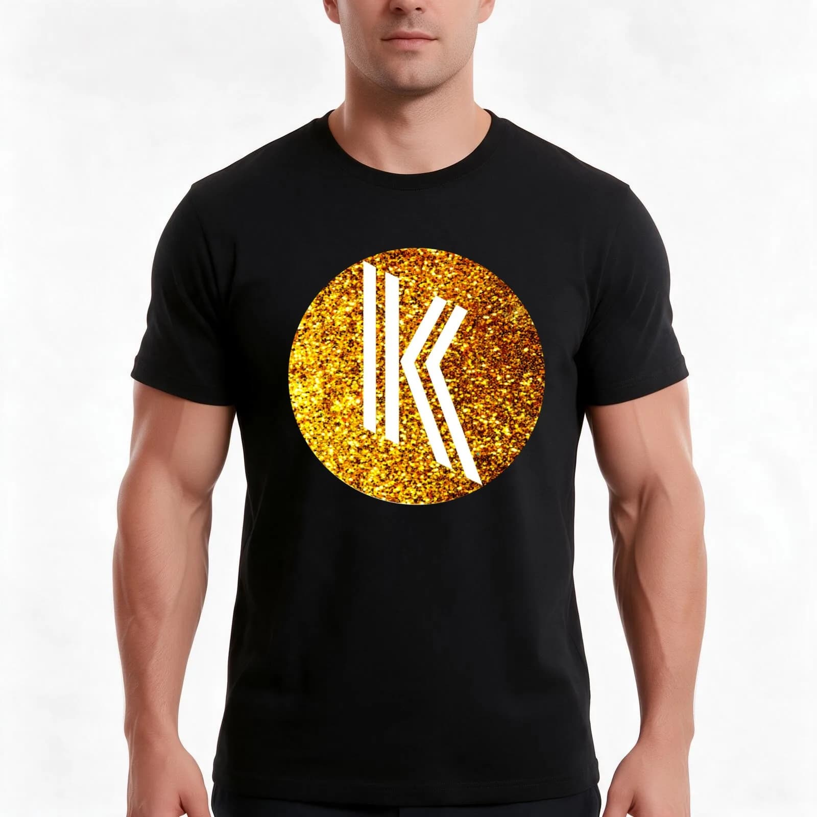 Kylie Minogue - Glitter & Golden #K T-Shirt, Summer Casual Cotton Tee, Oversized Streetwear Tops, Vintage Graphic Print