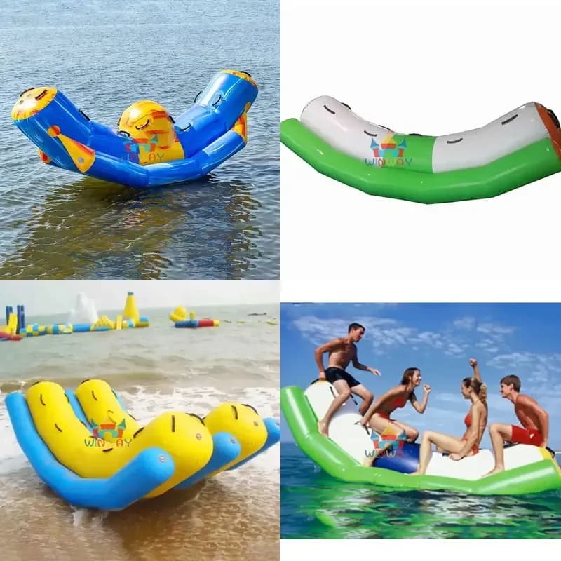 Factory Direct Pool Sea Lake Park Toys Inflatable Water Floating Seesaw for Kids and Adults