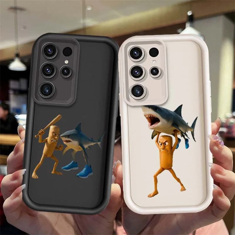 Fashion Cartoon Character Design For Samsung Galaxy S25 S24 S23 S22 S21 Ultra Lite Plus FE Eye Ladder Phone Case Cover