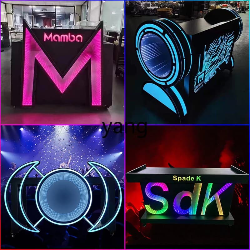 LTT Acrylic Table Box KTV Lift Table Movable DJ Table