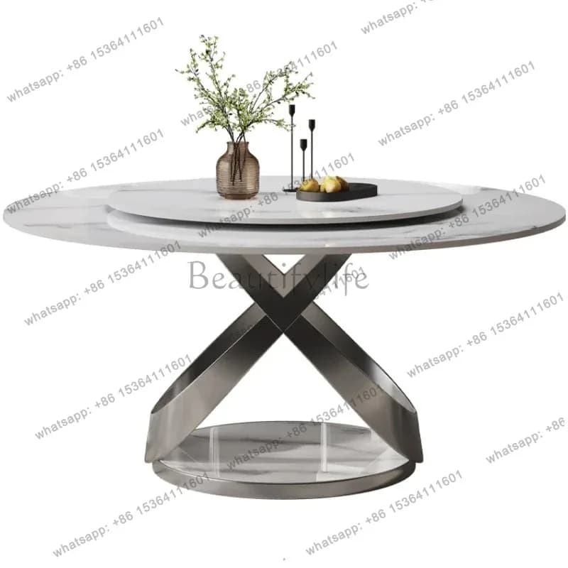 Decorations Design Dining Table Modern Unique Kitchen Hotel Dining Table Set Industrial Luxury Tavolo Pranzo Furniture For Home