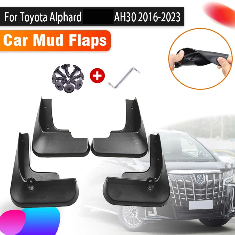 Car Mudguards For Toyota Alphard 2022 Accessories AH30 30 2016~2023 2020 Auto Front Rear Mud Flaps Fender Splash Car Accessories