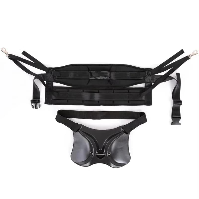 Adjustable belt waist bar holder with fishing harness