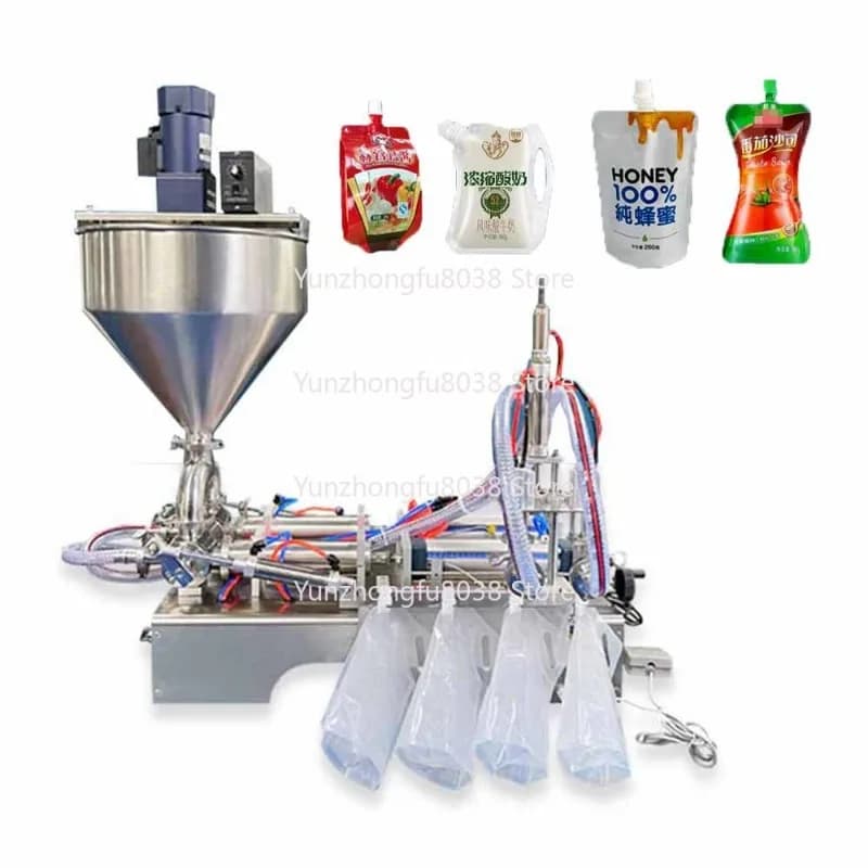 High Quality Industrial Semi-automatic Honey Beverage Bag Spout Juice Filling Machine with Spout