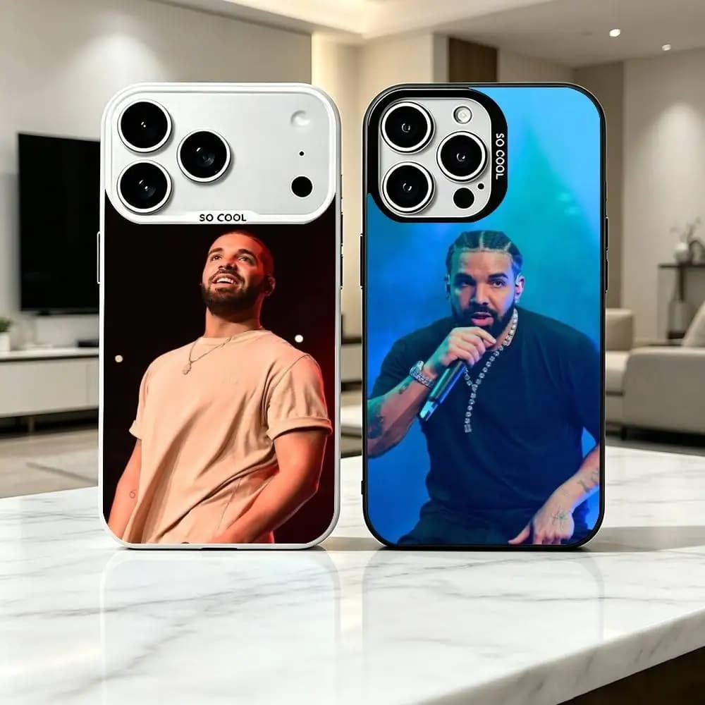 Drake D-Drizzy Rap  Phone Case For iPhone18 17,16,15,14,13,12,11 Plus,Pro Max,XS,Colorful Silver Phone case Funda Cover Gift
