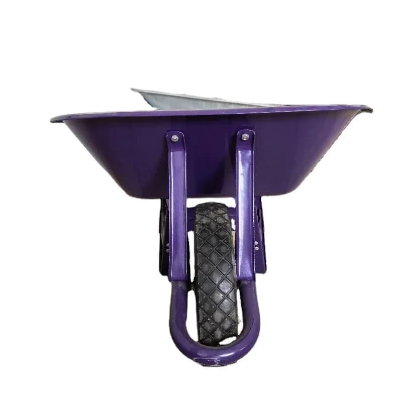 Concrete steel pallet construction heavy duty single wheel trolley