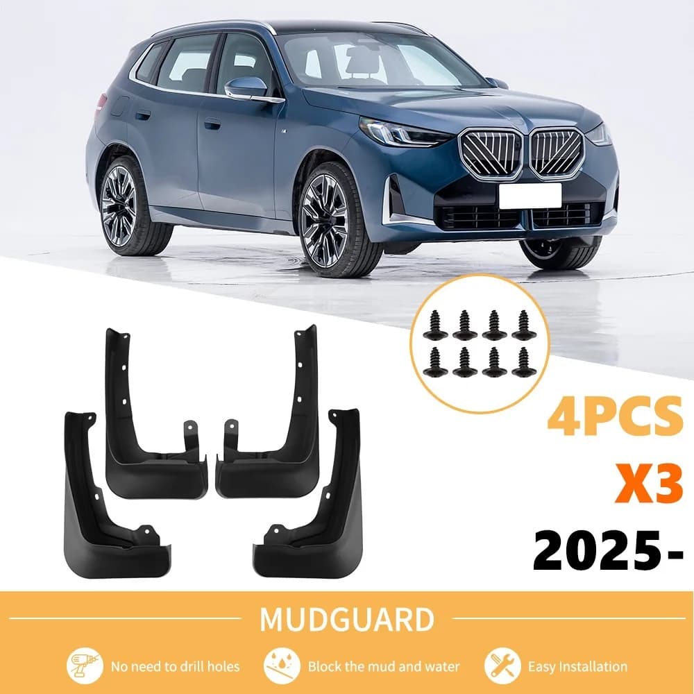 For BMW X3 2025 car tires, fenders, fenders, fenders and exterior modification supplies mud flaps fender flares