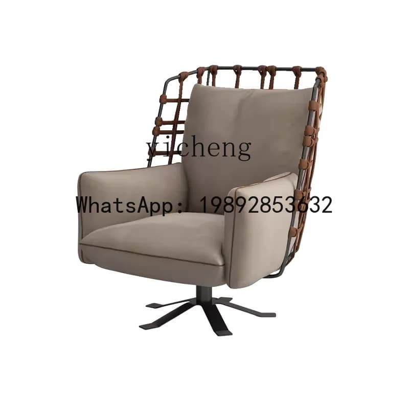 LYY Minimalist Single Sofa High-End Elegant Light Luxury Living Room Home Leisure Chair