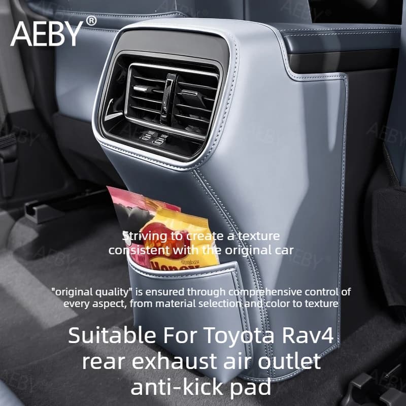 For Toyota Rav4 2020-2026 Rear armrest anti-kick pad center console,protective cover,Center console cover pad,accessories