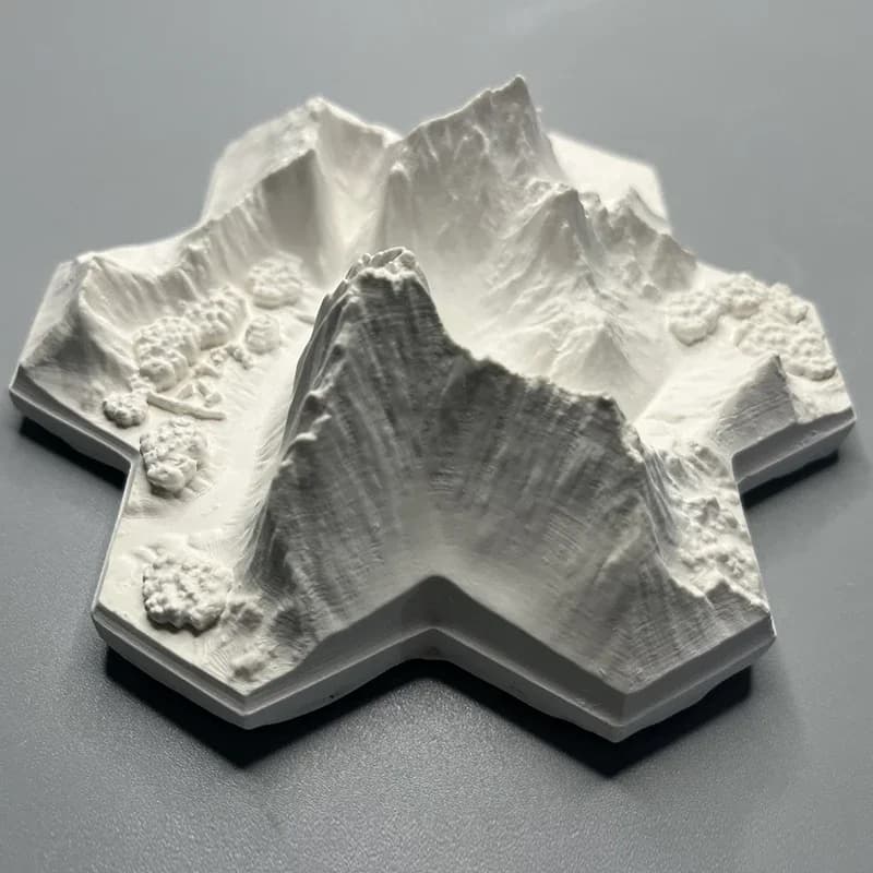 Creative mountain snow mountain micro landscape home desktop art small ornaments birthday gift memorial gift