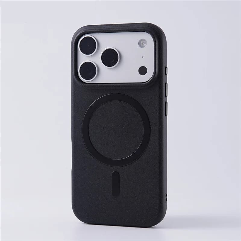 Luxury Matte Grit Surface Shockproof Magnetic Case For iPhone 17Pro 16Pro 17 Pro Max For Magsafe Wireless Charge Back Cover